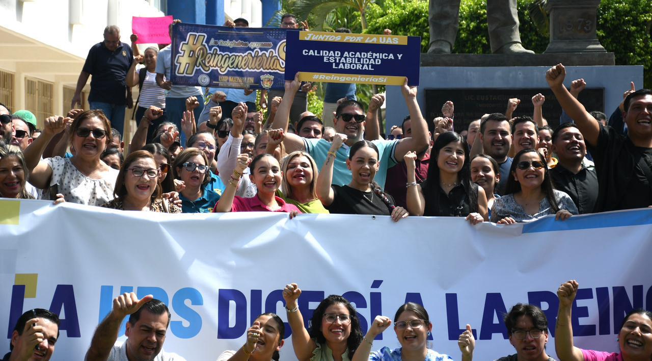 Maestros de la UAS en Mazatlán, Sinaloa, a favor de la reingeniería universitaria