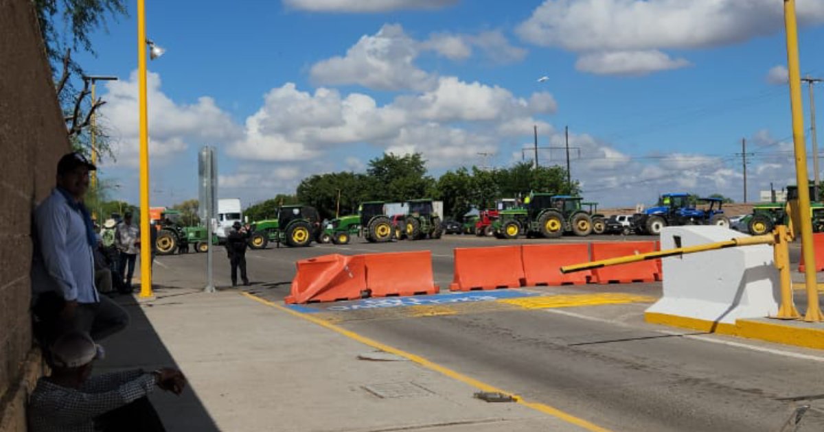 manifestación productores agrícolas caseta cobro las brisas