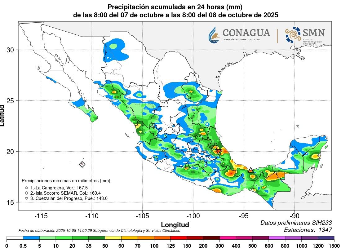 Mapa de las presas