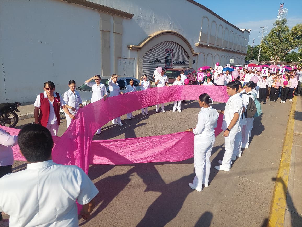 marcha rosa en Salvador Alvarado