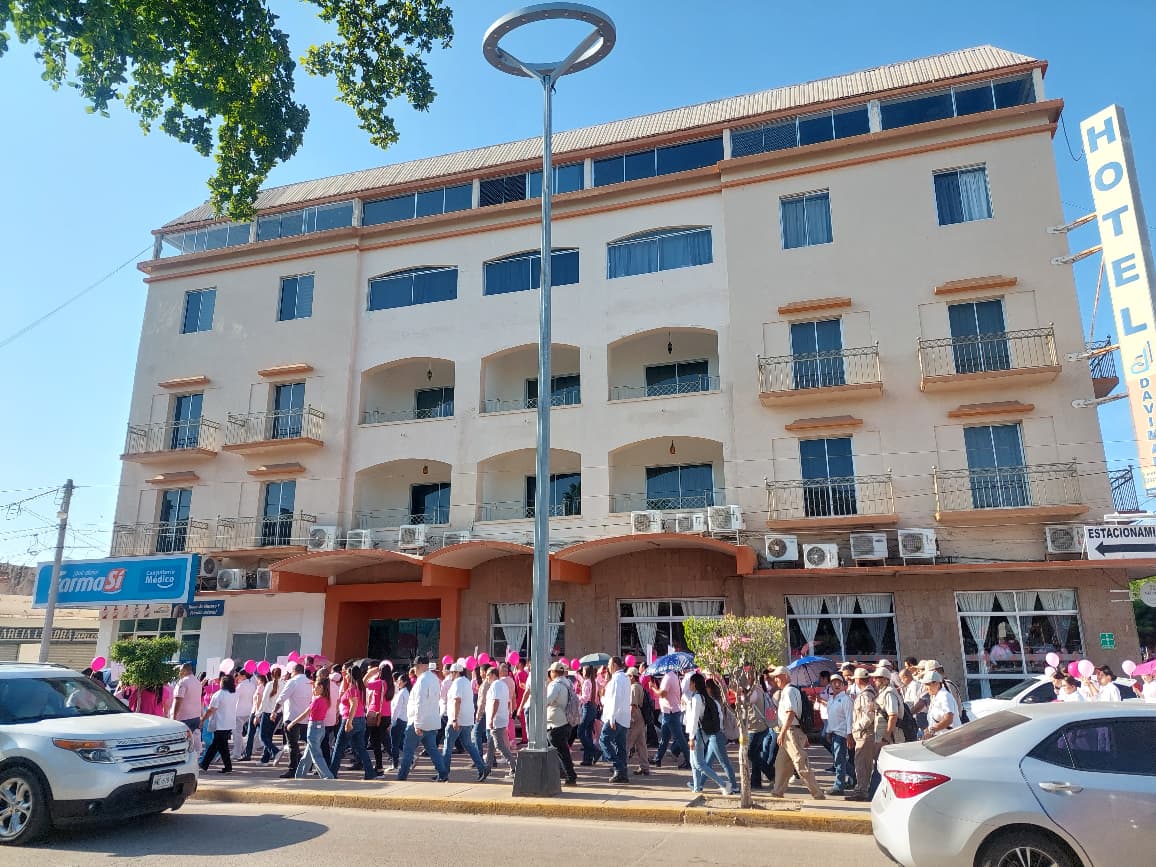 marcha rosa en Salvador Alvarado
