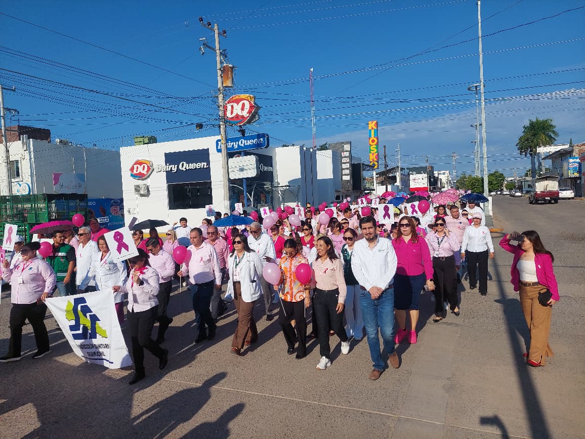 marcha rosa en Salvador Alvarado