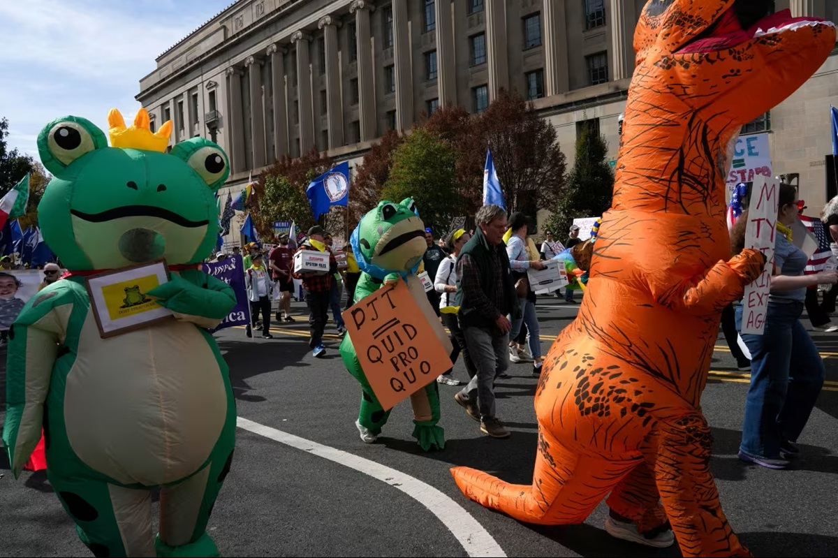 Marcha No Kings en Estados Unidos