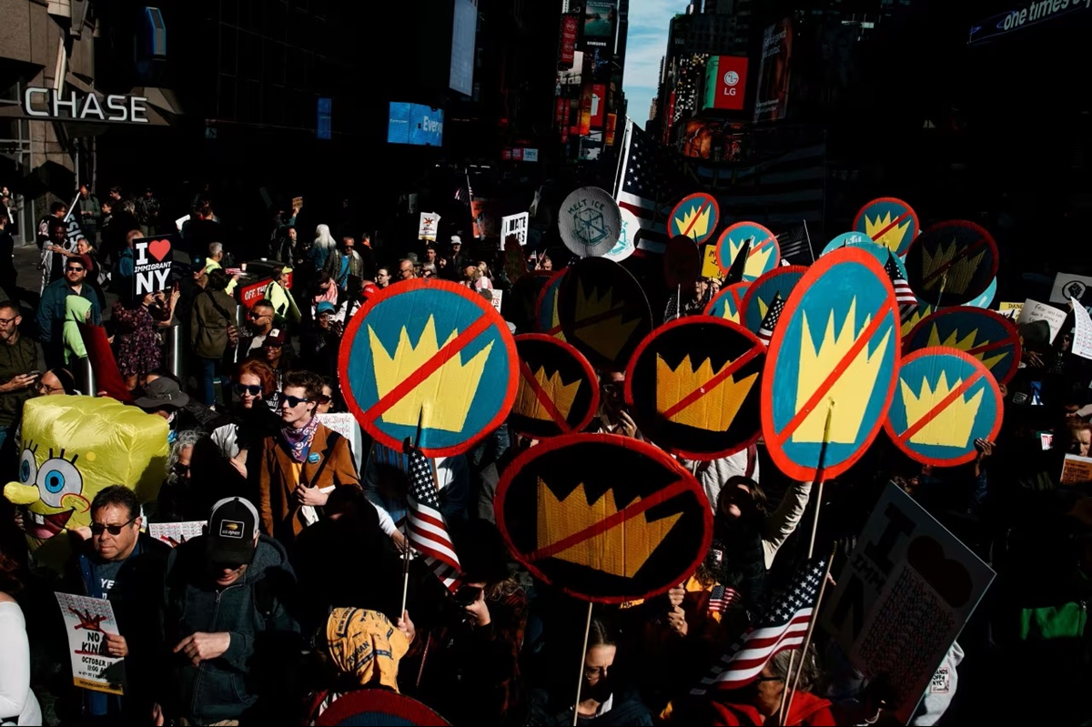 Marcha No Kings en Estados Unidos