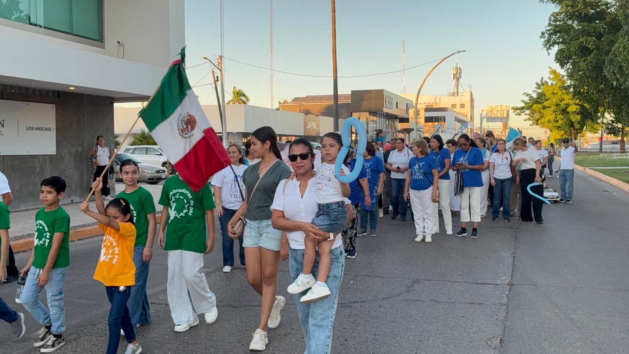 Marcha Nacional por la Mujer, la Vida y la Paz en Los Mochis
