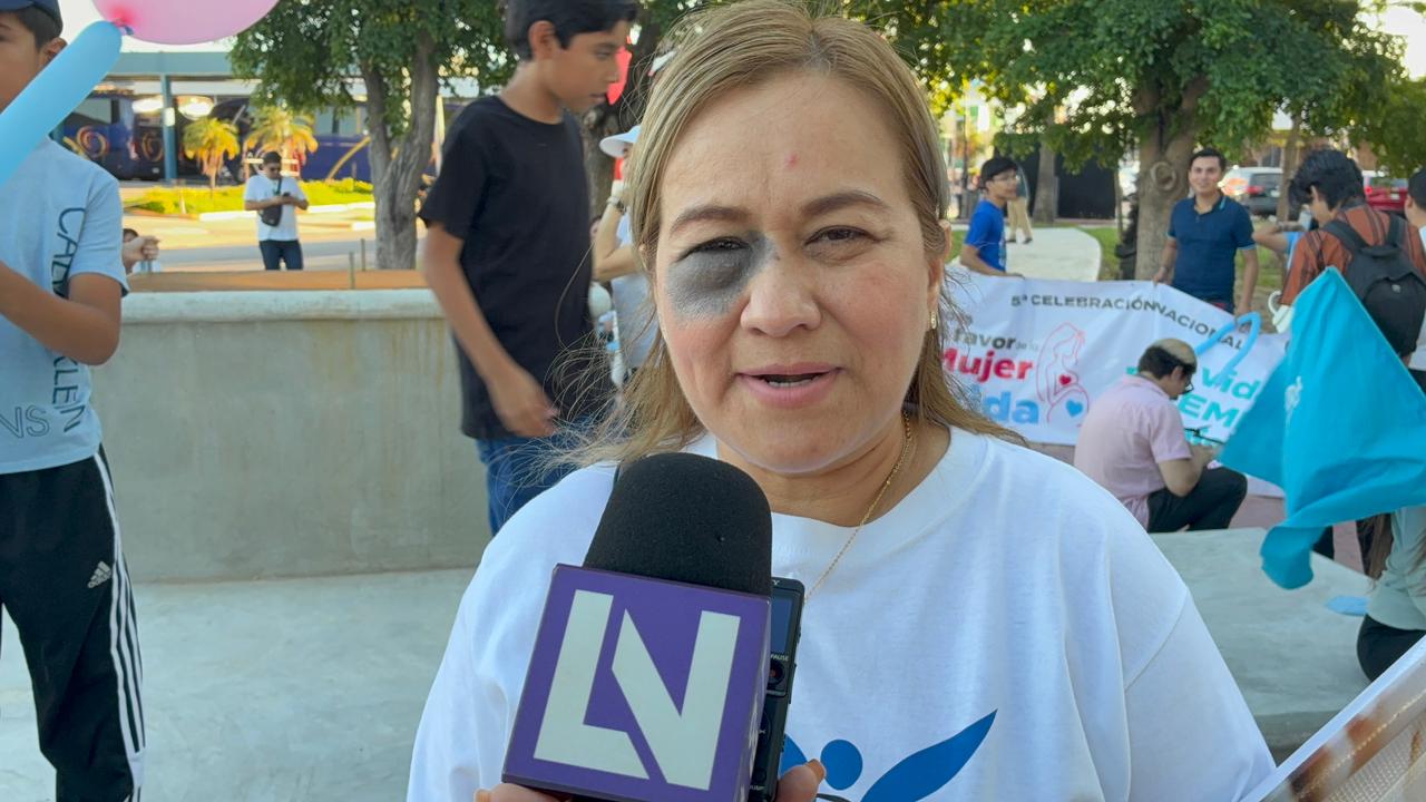 Marcha Nacional por la Mujer, la Vida y la Paz en Los Mochis