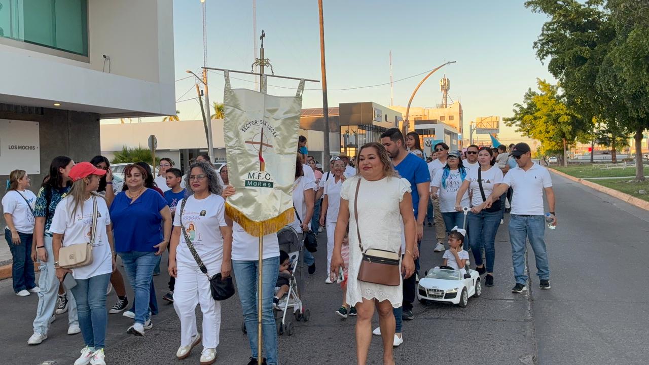 Marcha Nacional por la Mujer, la Vida y la Paz en Los Mochis
