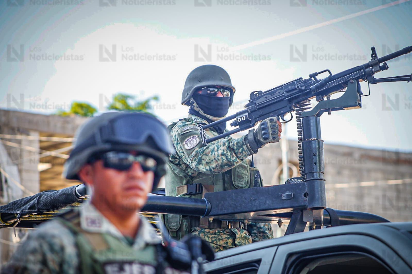 Elementos del Ejército en sitio de ejecución de un hombre en Culiacán