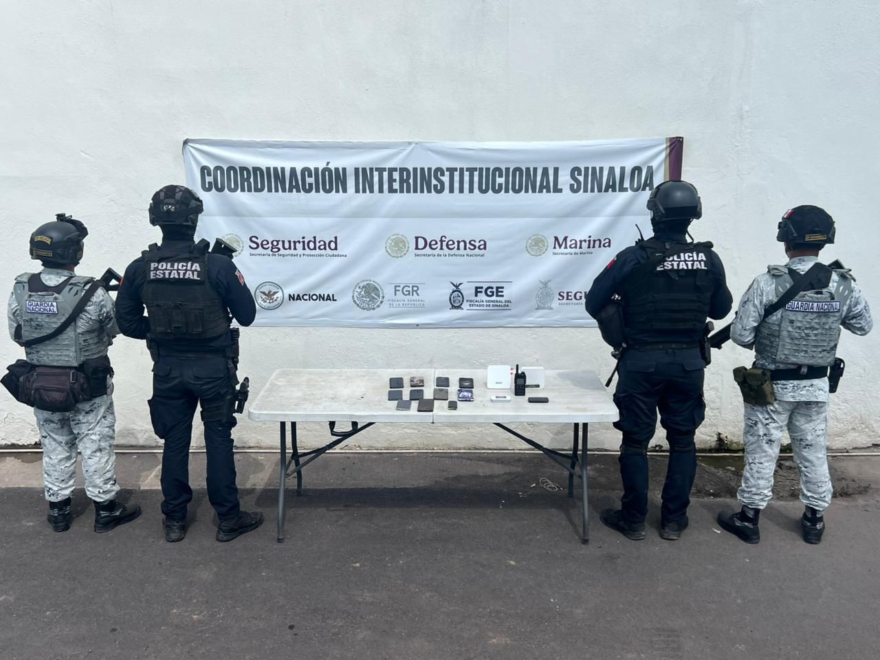 Objetos ilícitos decomisados en el penal de Aguaruto. Culiacán, Sinaloa