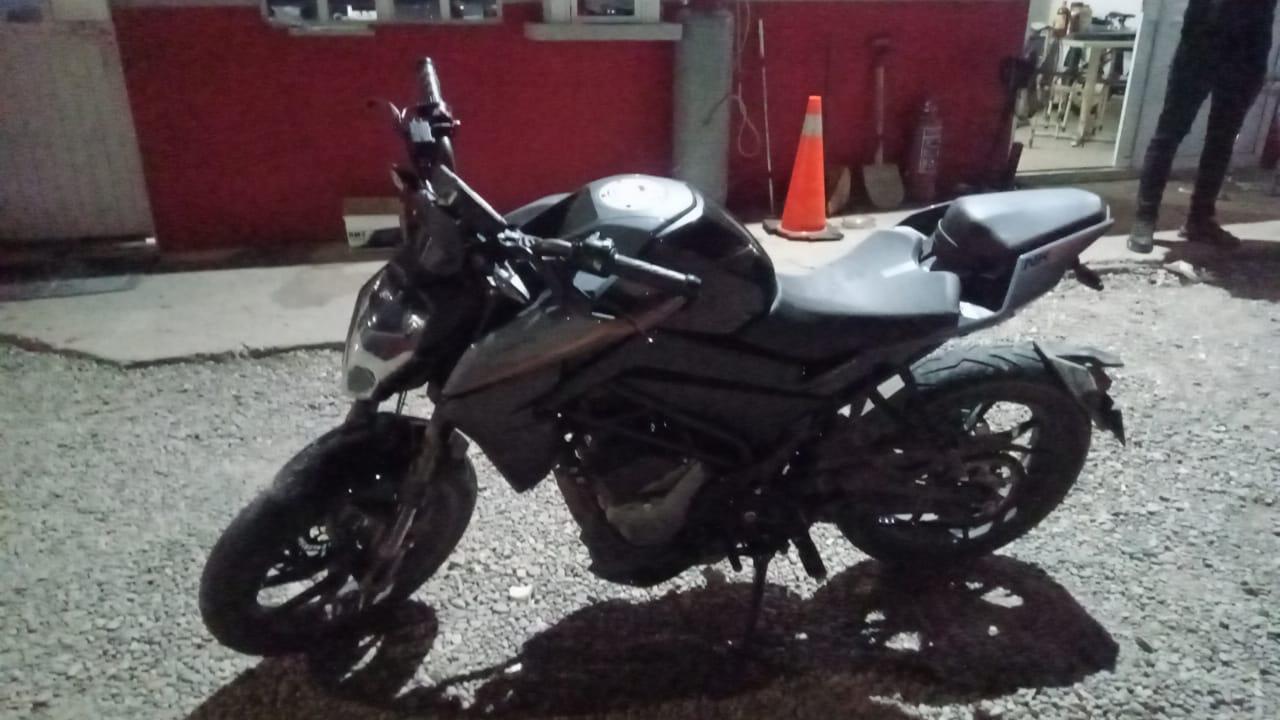 Moto recuperada en Mazatlán