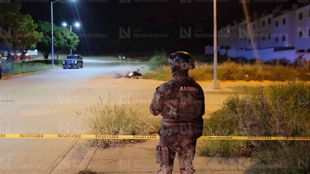 Motociclista ejecutado sobre la avenida Múnich en Mazatlán, Sin,