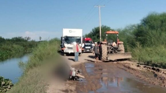 Motociclista pierde la vida tras derrapar en un tramo de terracería de Cobayme, Ahome, Sinaloa