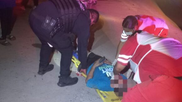 Motociclista resulta lesionado tras derrapar en Guasave, Sinaloa
