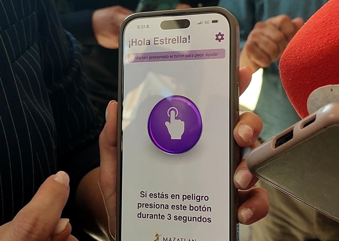 mujer seguramzt app boton