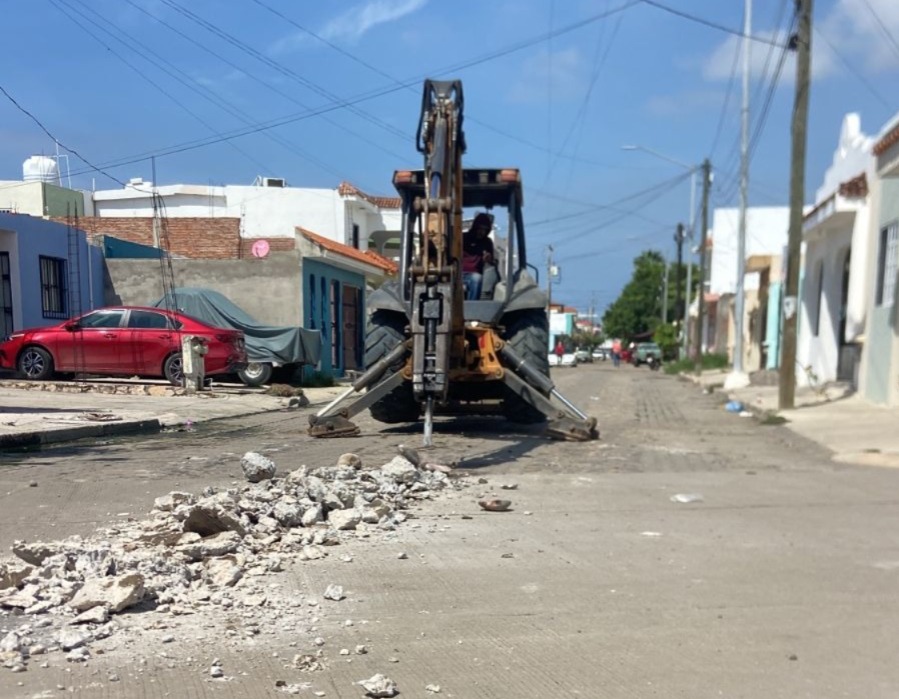 Obras de rehabilitación en Mazatlán