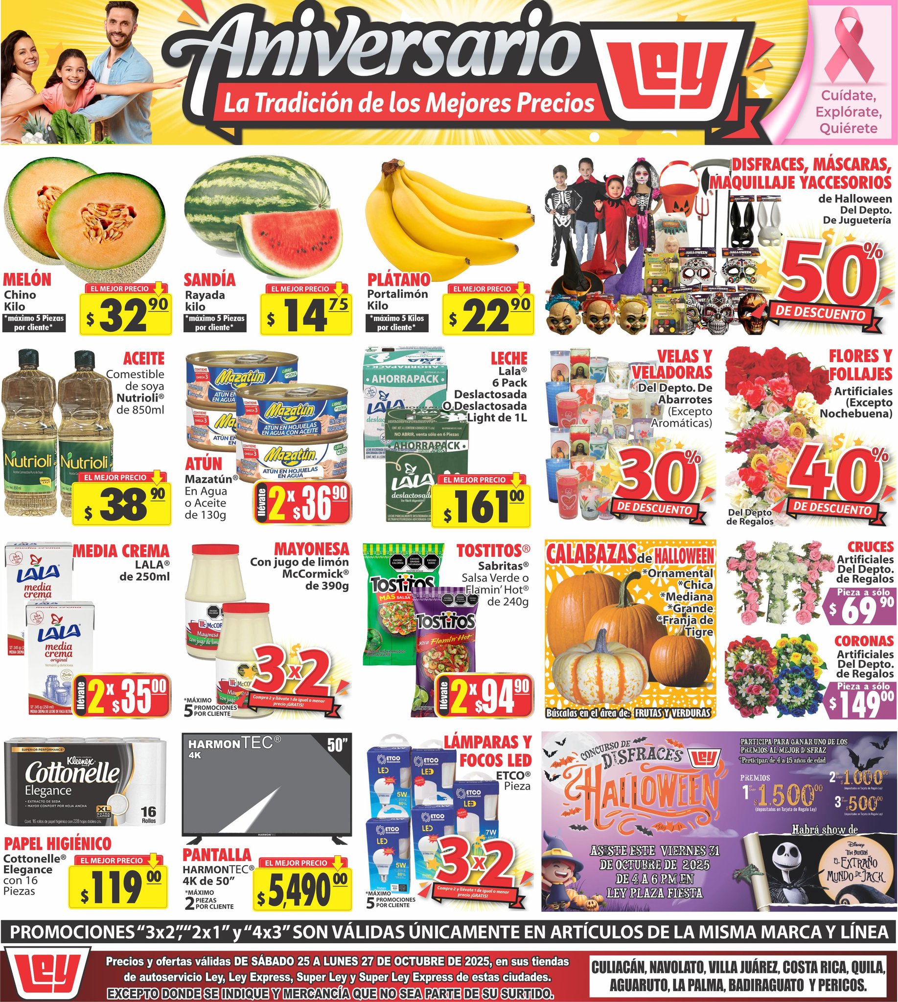 Ofertas de casa ley del 25 al 27 de octubre