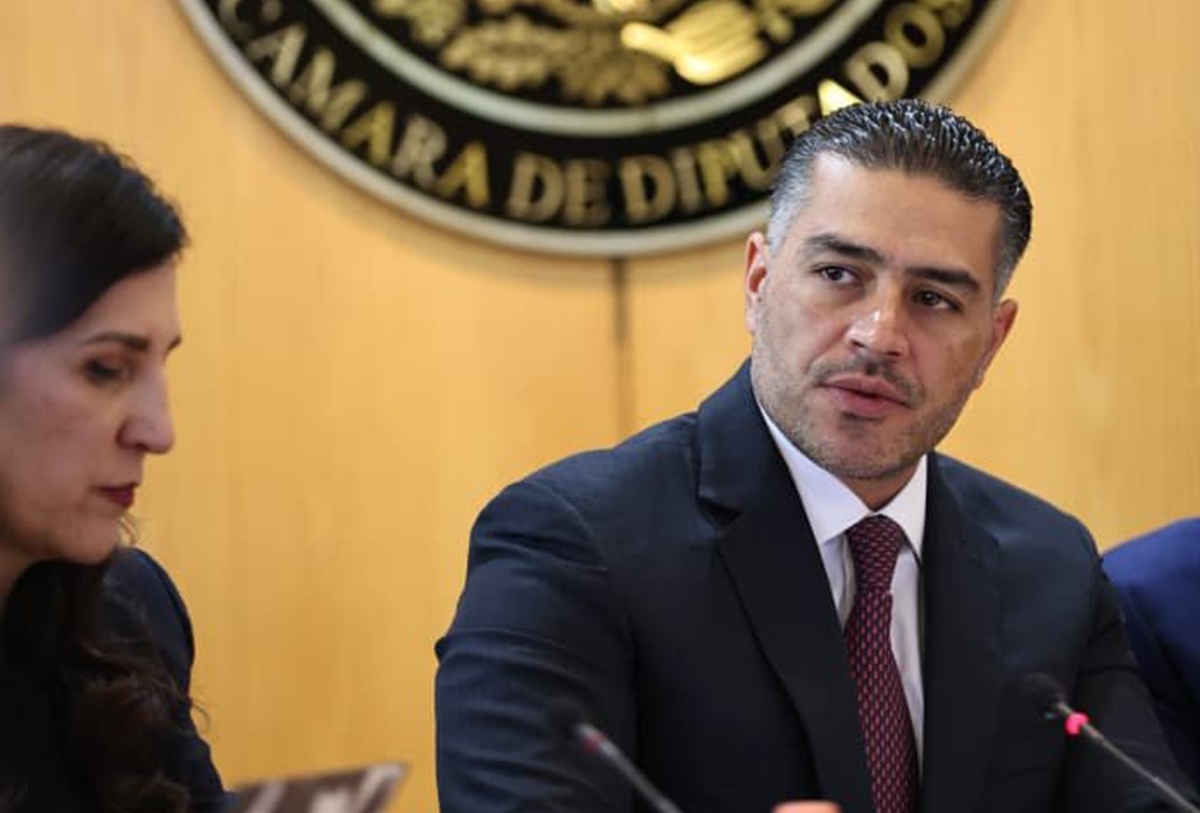 Omar García Harfuch durante comparecencia en la Cámara de Diputados