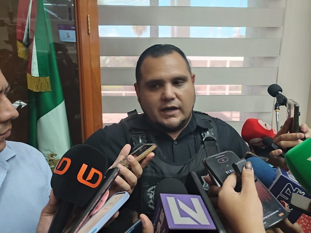 Titular de la Secretaría de Seguridad Pública Municipal, Jaime Othoniel Barrón Valdez