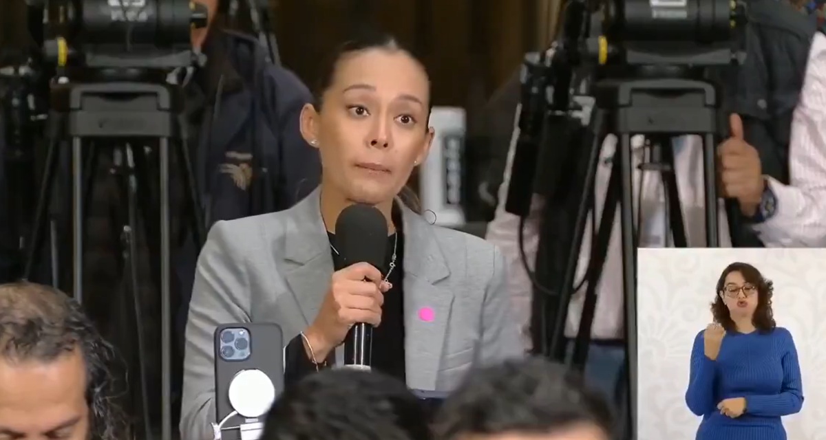 Anahí Torres en conferencia 'mañanera'