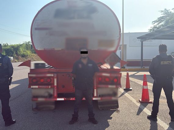 pipa sorprendida con combustible irregular