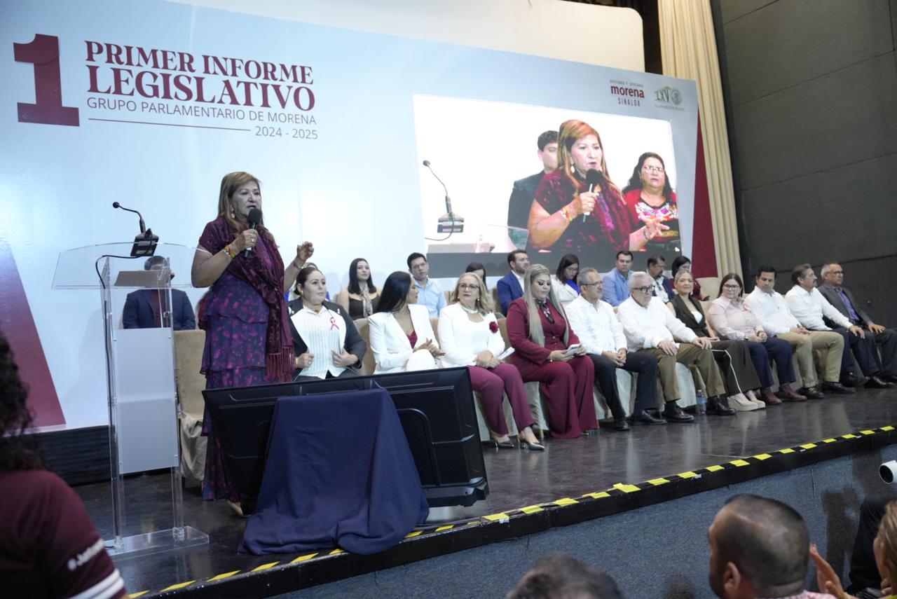 Bancada de Morena en el sur de Sinaloa brinda primer informe legislativo