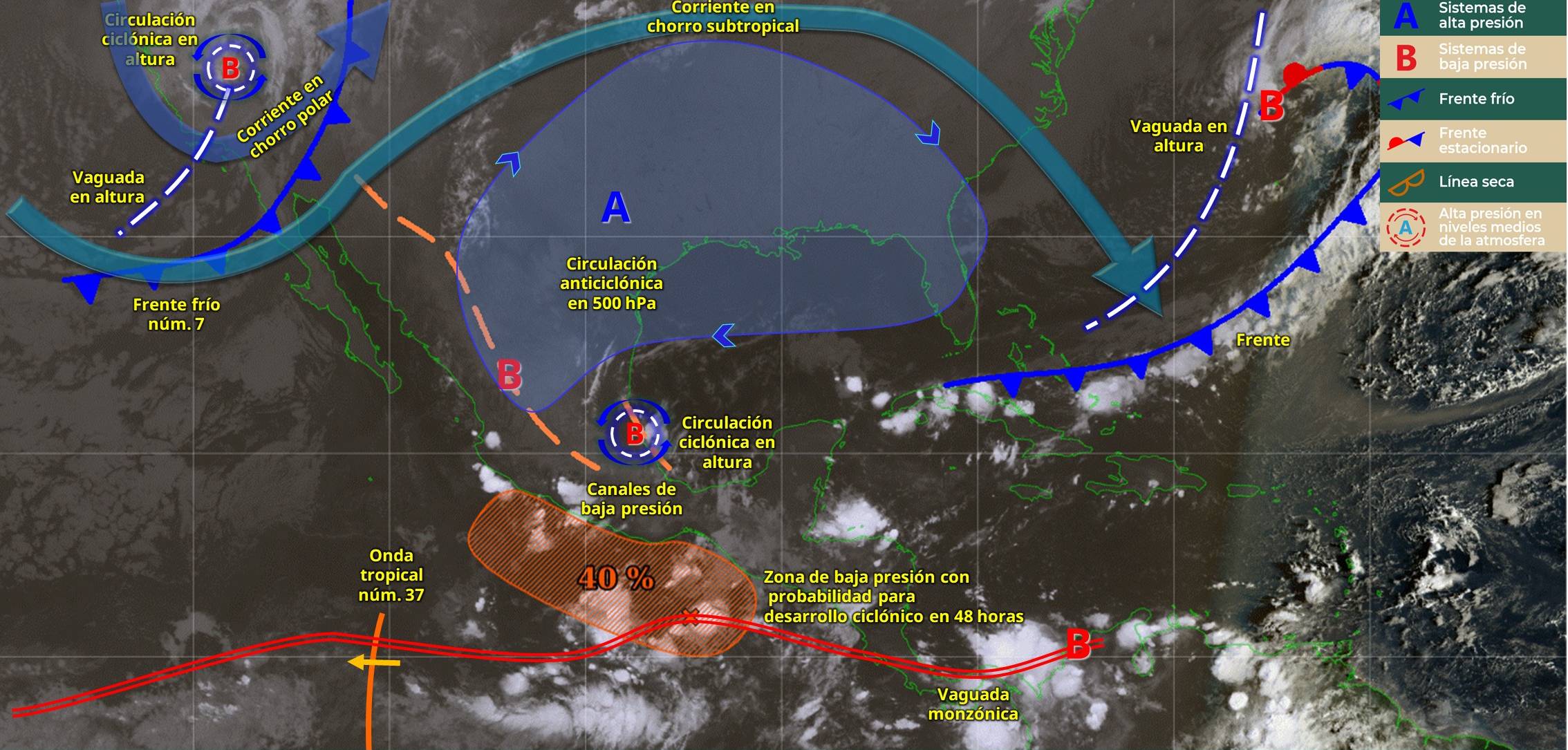 principios de la posible tormenta tropical sonia