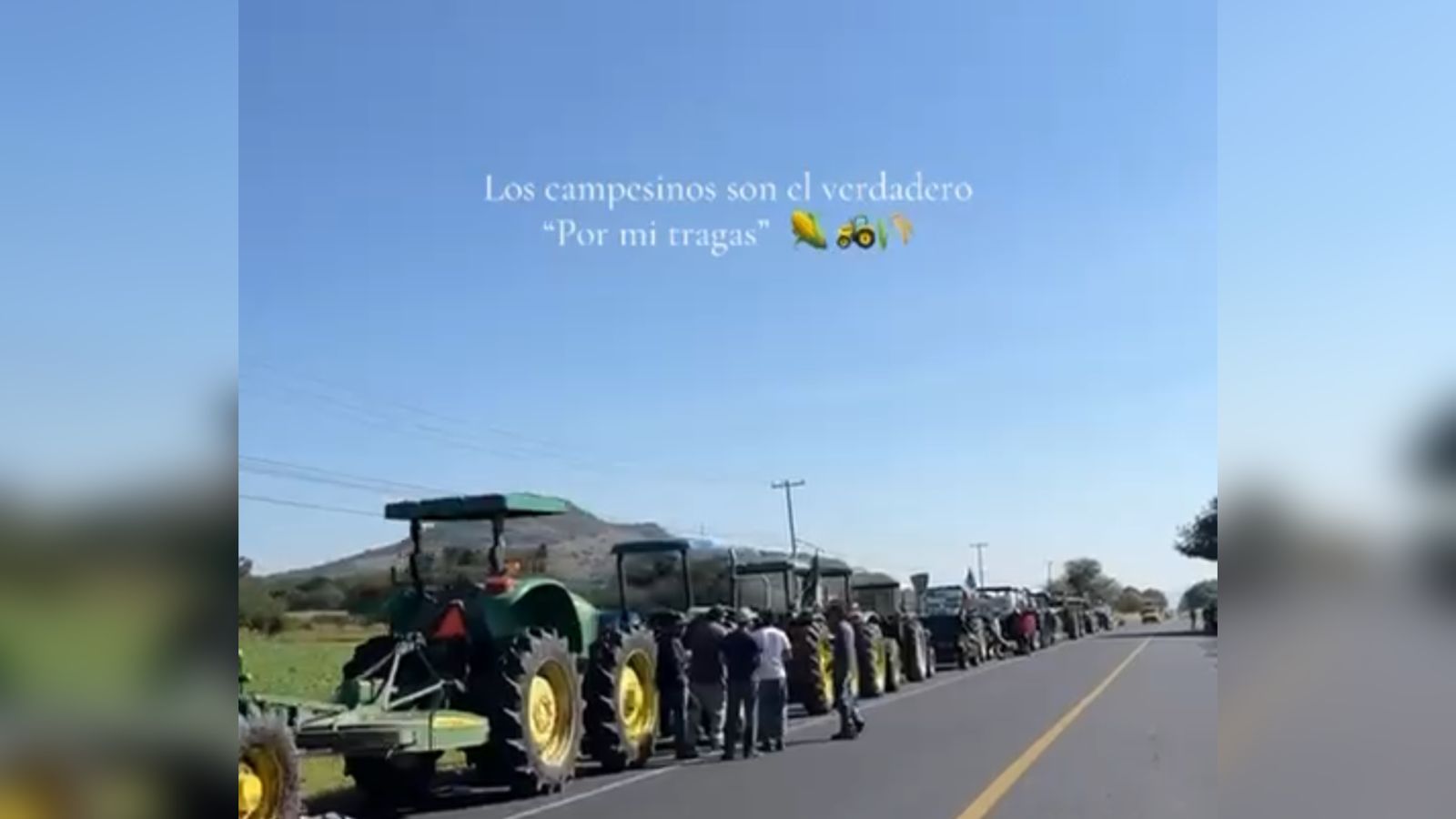 Protesta de productores agrícolas por el precio del maíz en México
