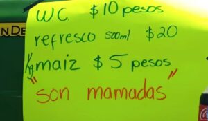 Protesta de productores agrícolas por el precio del maíz en México