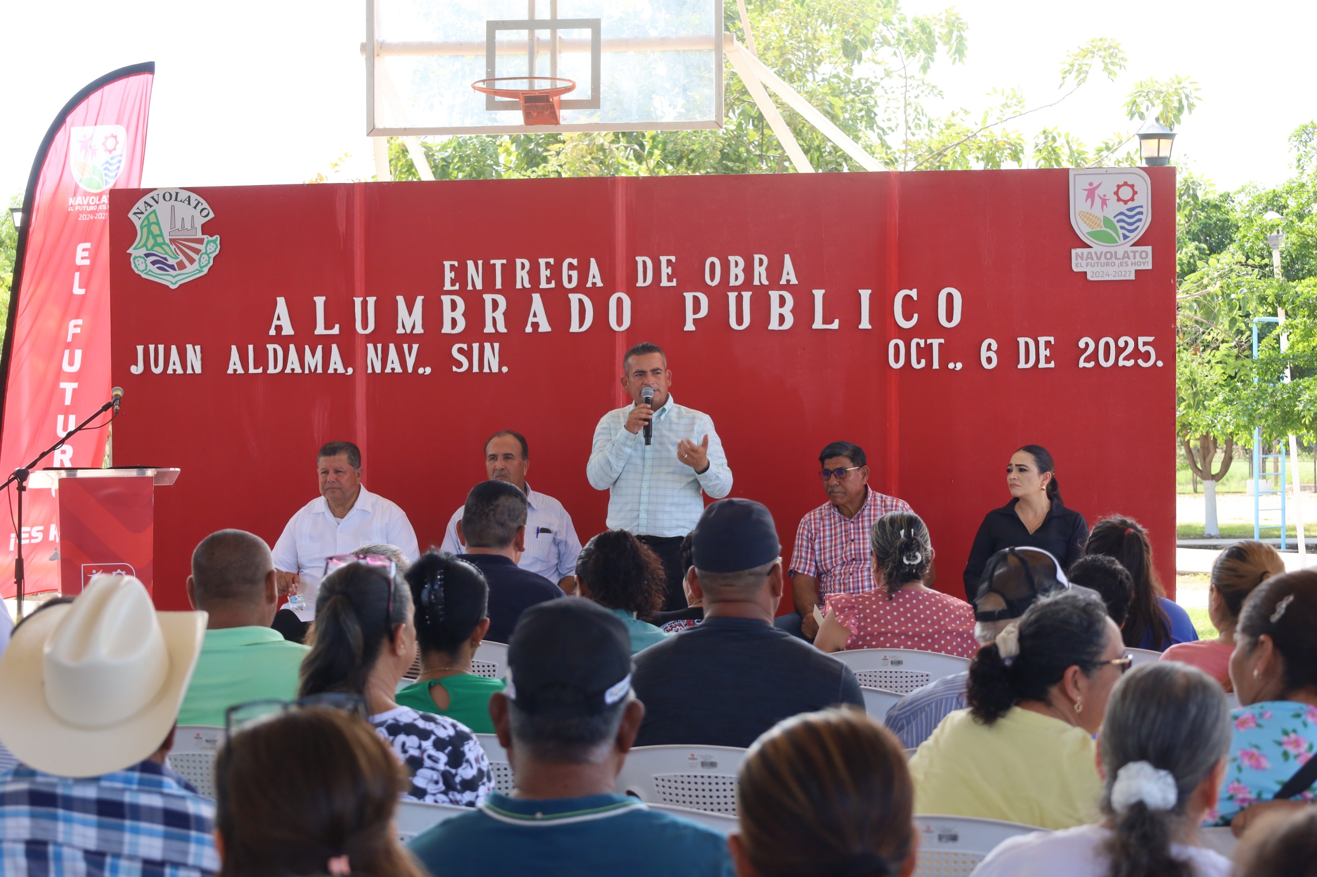 rehabilitacion del alumbrado publico en juan aldama obra