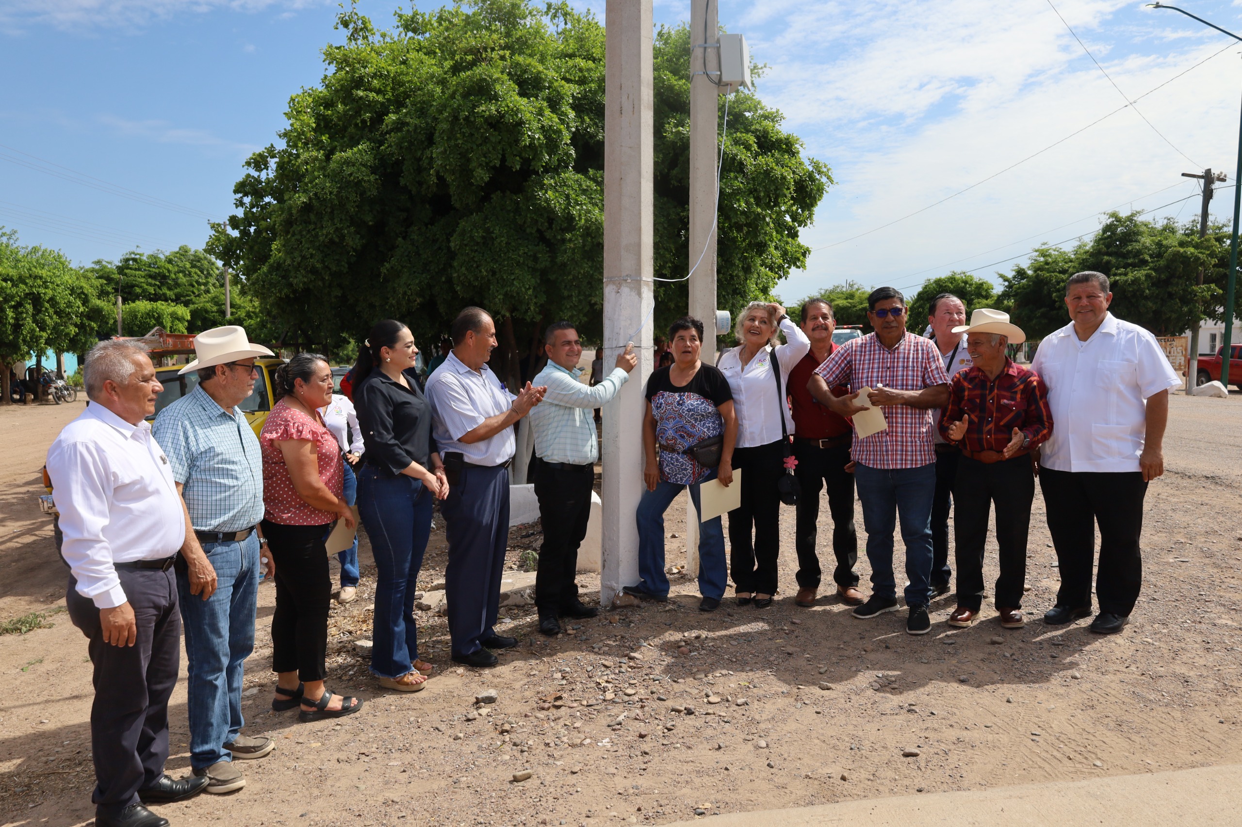 rehabilitacion del alumbrado publico en juan aldama