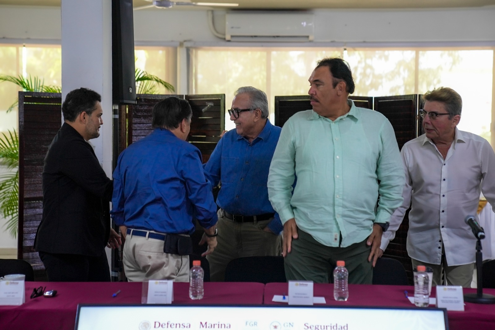 Reunión en Mazatlán gobernador y Harfuch
