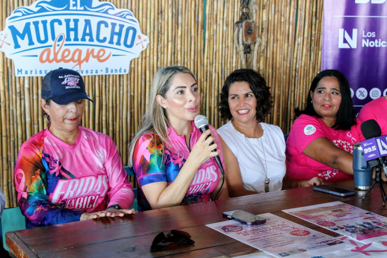 Anuncian el evento "Rodada en Rosa" en Mazatlán, Sinaloa