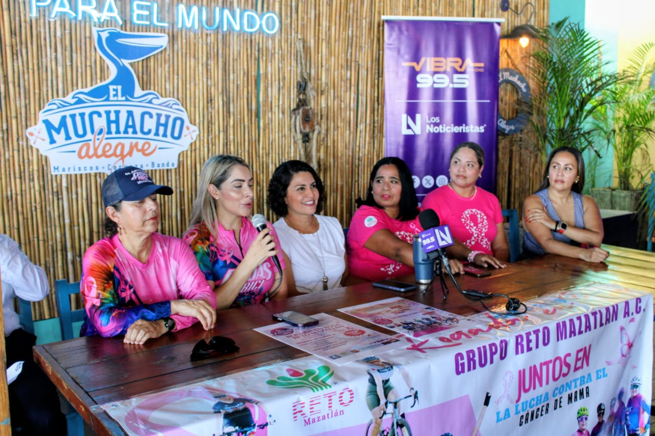Anuncian el evento "Rodada en Rosa" en Mazatlán, Sinaloa