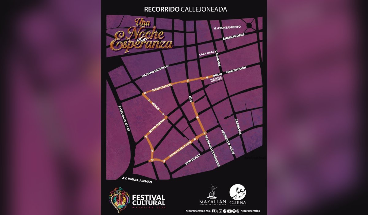 Ruta de la callejoneada de Día de Muertos en Mazatán, Sin.