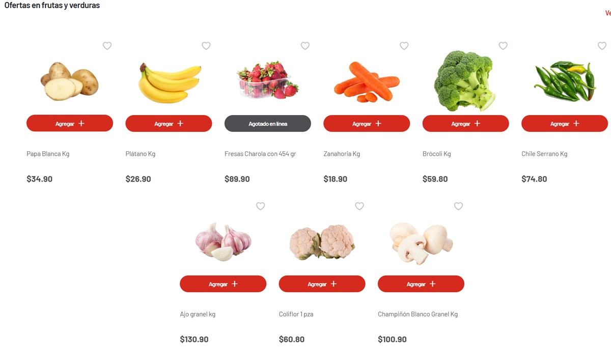 Soriana ofertas en frutas y verduras