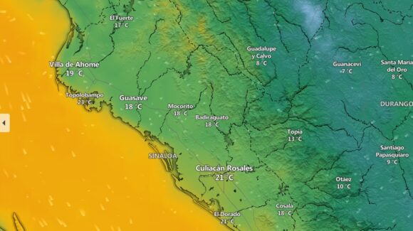 ¡Sin asentarse aún! Hoy las mínimas en Sinaloa amanecieron en 17 grados, lejos de los 13 del lunes