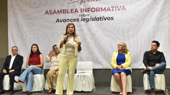 “La educación, el deporte y la cultura son pilares para construir paz en Sinaloa”: Tere Guerra en asamblea informativa en Culiacán