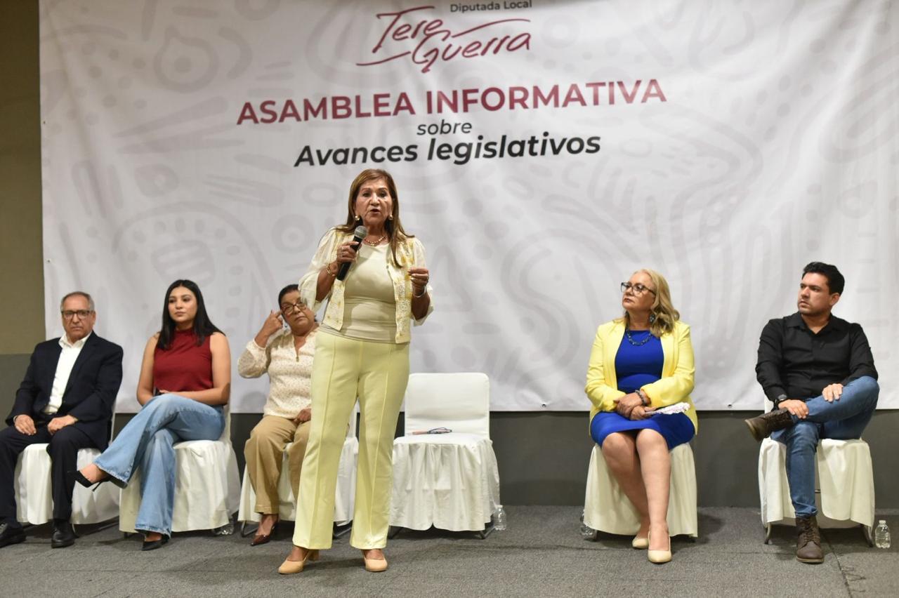 Tere Guerra en asamblea de avances legislativos