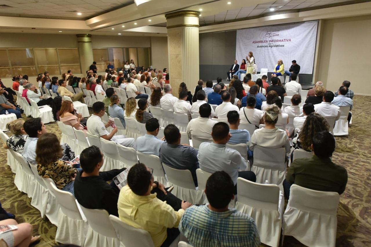 Tere Guerra en asamblea de avances legislativos