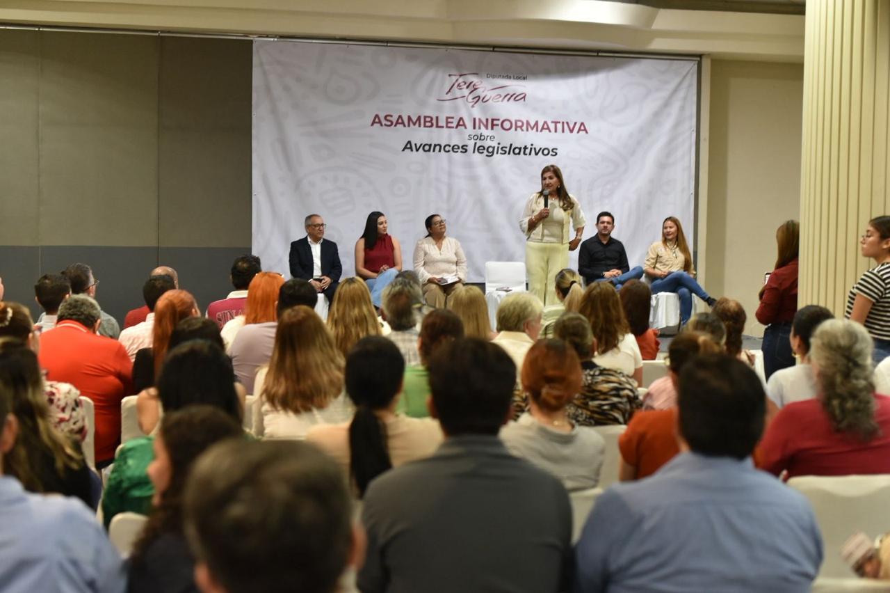 Tere Guerra en asamblea de avances legislativos