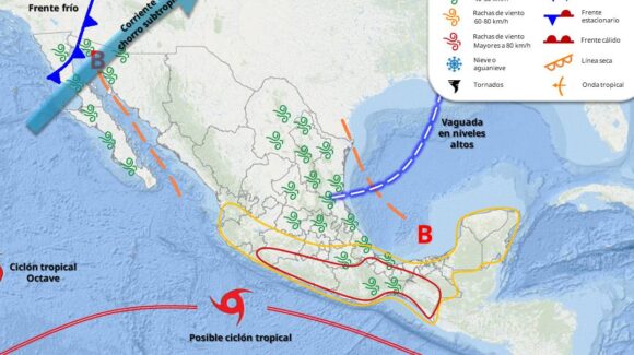 ¡Alcanza un 90% La nueva tormenta tropical ‘Priscila’ está a punto de surgir en el Pacífico mexicano