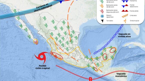 ¡Aparece una segunda! Junto a la posible tormenta tropical ‘Priscila’, surge una segunda baja presión con potencial ciclónico