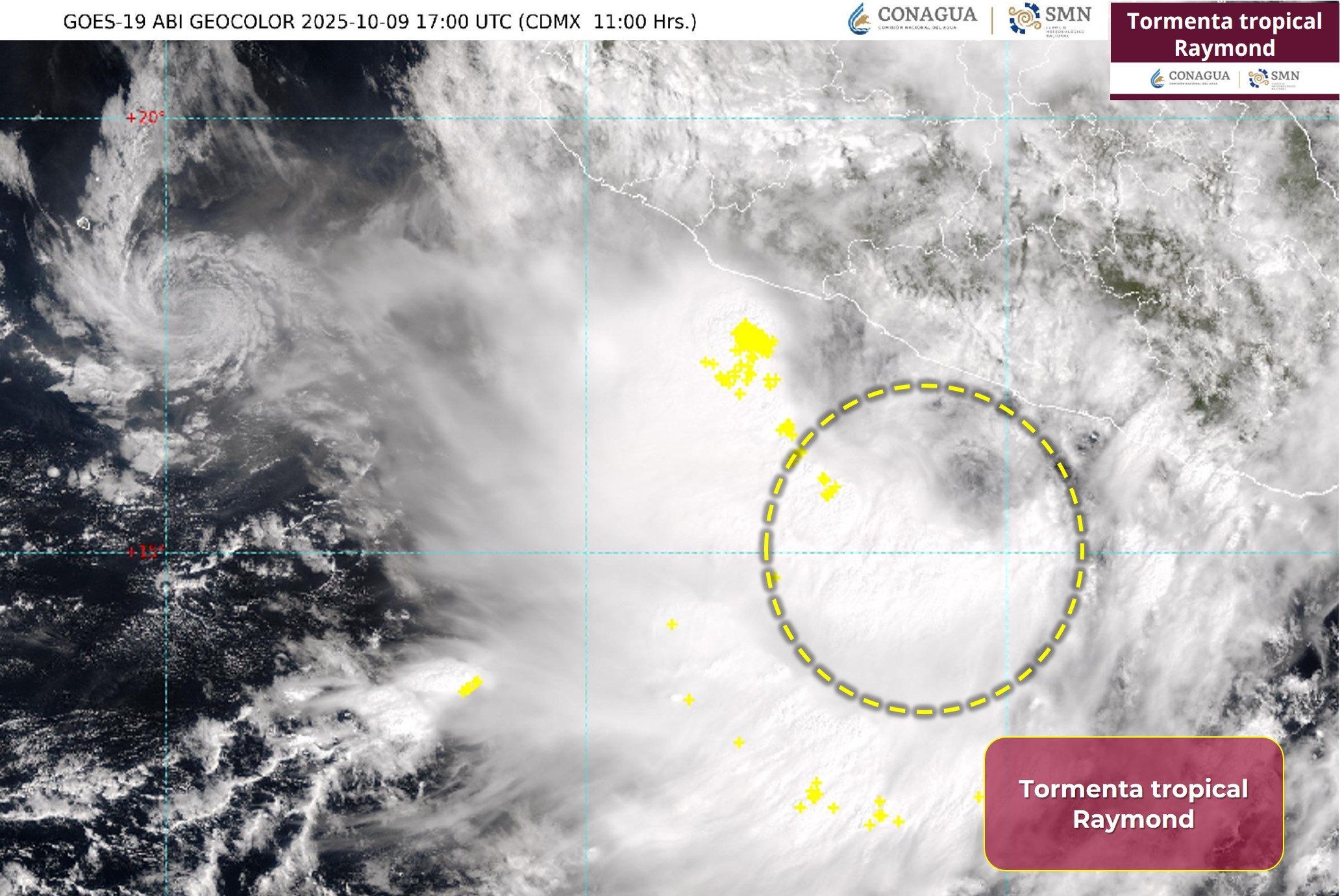 tormenta tropical raymond