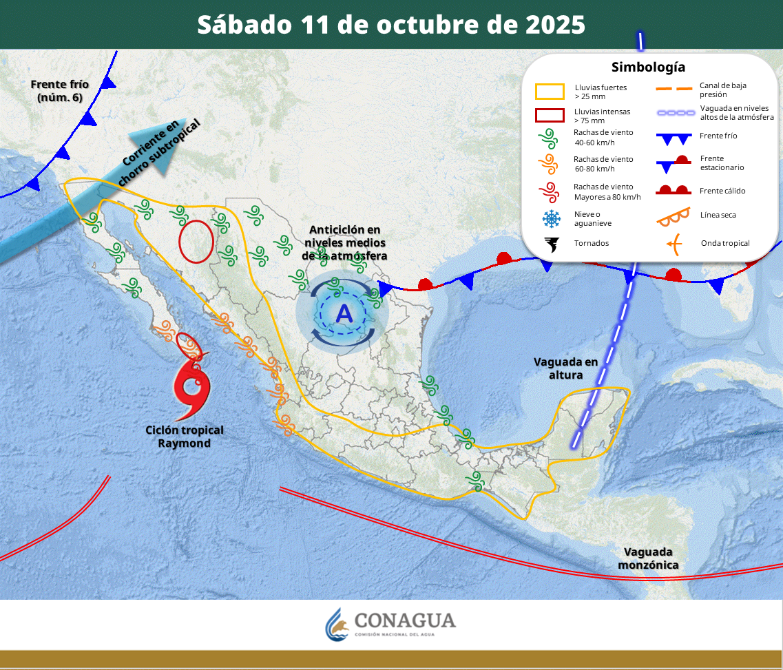tormenta tropical raymond