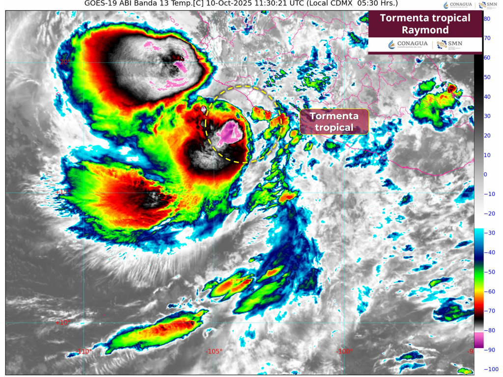 tormenta tropical raymond
