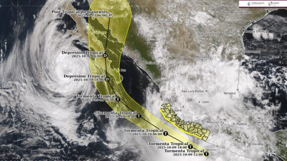 ¡Aparece nueva tormenta! ‘Raymond’ ya ha surgido en el Pacífico frente a Guerrero y se enfila a Sinaloa