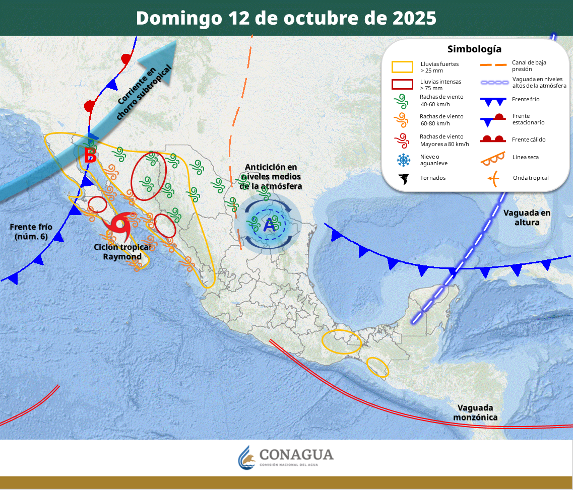 tormenta tropical raymond
