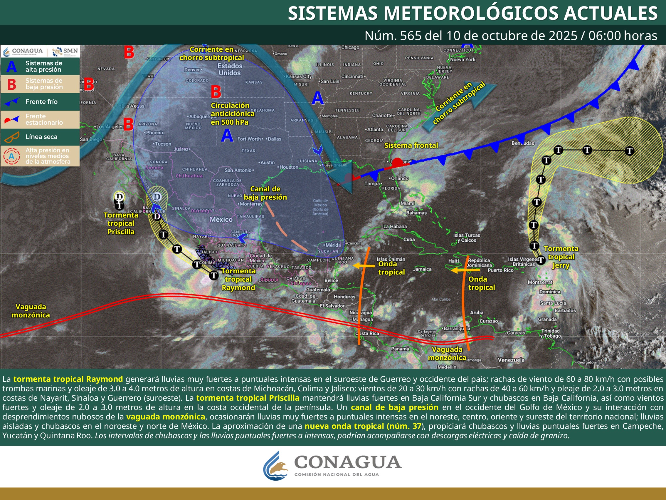 tormenta tropical raymond