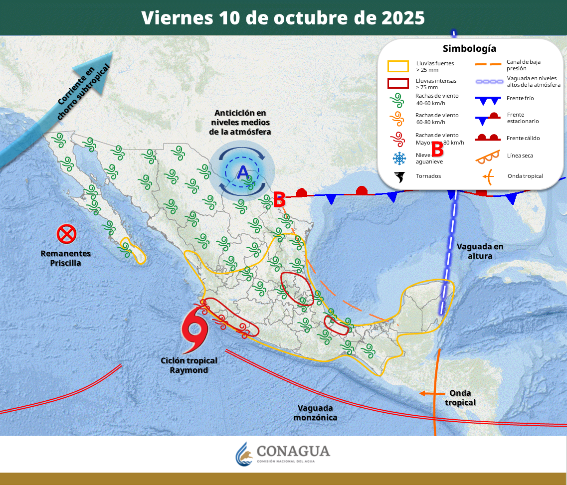 tormenta tropical raymond