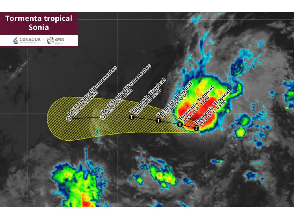 tormenta tropical sonia